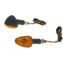 Indicator light set M10 thread black Doozy orange - short version