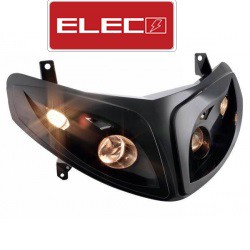 Prednje svijetlo ELEC za Peugeot SPEEDFIGHT 2 Crna H4