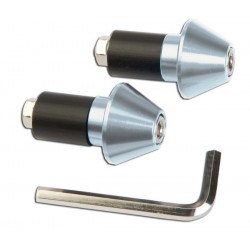 Handlebar vibration dampers Silver ALU