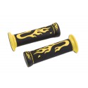 Rubber grips YELLOW flame