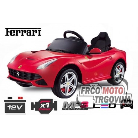 El. auto  - Ferrari F12 1x 25W 12V -Rdeč