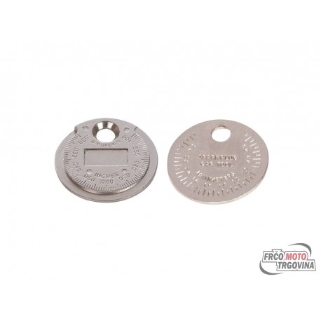 Merilo elektrode svečke - Silverline 0.5-2.55mm / 0.02-0.1in