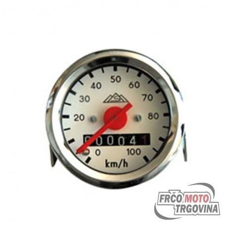 Speedometer 100 km/h round - 48mm - MMB  - Tomos - Puch