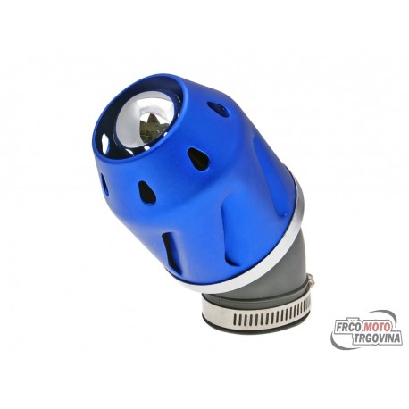 air filter Grenade blue bent version 42mm carb connection