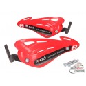 Handguards / hand protector set Speeds red for handlebar with M8 inside thread