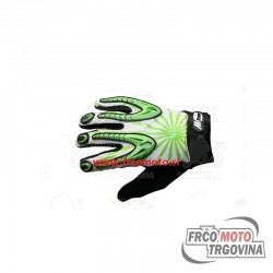 gloves X2 XS long-sleeved, green, stretch, with rubber-patched hand, synthetic leather palm Mzone
