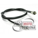 Speedometer cable with cap nut - one square and one slotted drive end - version B
