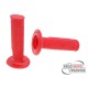 Handlebar rubber grip set Domino 1150 off-road Red