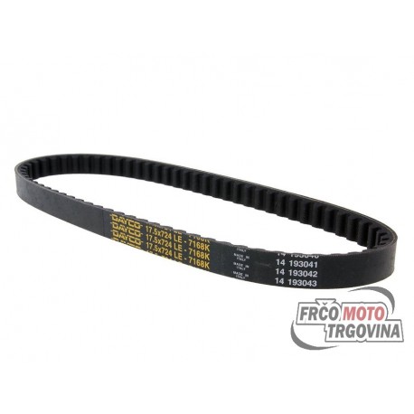 Drive belt Dayco Power Plus 724x17.5mm for Piaggio short version , Honda