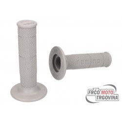 Handlebar rubber grip set Domino 6131 off-road grey