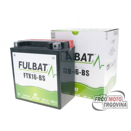 Battery Fulbat FTX16-BS MF 12V 14Ah maintenance free