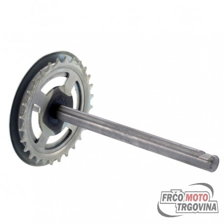 Pedal Shaft - Piaggio Ciao 28 Tooth - RMS
