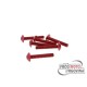 Fairing screws hex socket head - anodized aluminum red - set of 6 pcs - M5x30