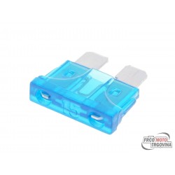 Blade fuse flat 19.2mm 15A blue in color
