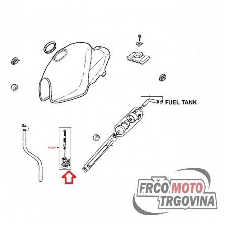 Fuel tap manual for Kymco CK 125cc