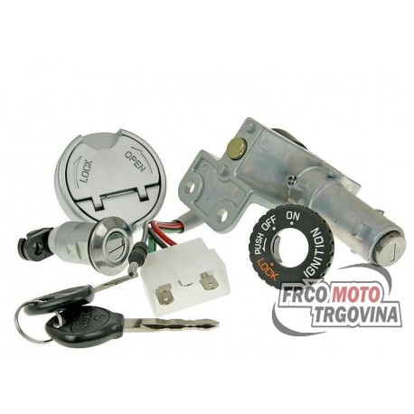 Ignition switch / lock for Peugeot Speedfight 3, 4 AC, LC