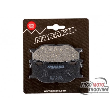 Brake pads Naraku organic for Italjet Jupiter , Yamaha Majesty , MBK Skyliner