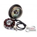 Alternator stator and rotor for Minarelli AM6 with electric start