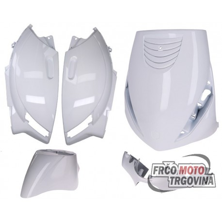 Fairing kit glossy white for Piaggio Zip 2 AC 2000-