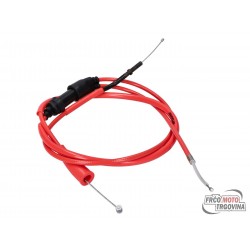 Throttle cable Doppler PTFE red for Derbi Senda DRD X-Treme 11-, DRD Racing 11-, Aprilia RX 50, SX 50 11-, Gilera RCR, SMT 11-
