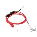 Throttle cable Doppler PTFE red for Derbi Senda DRD X-Treme 11-, DRD Racing 11-, Aprilia RX 50, SX 50 11-, Gilera RCR, SMT 11-