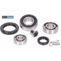Bearing set transmission including shaft seals for Piaggio long
