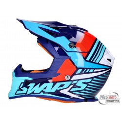 Helmet MX SWAPS S818  -BlueMIX