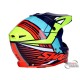Helmet SWAPS Industry S818 motocross helmet in blue / fluo yellow / red