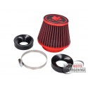 Zračni filter Malossi Red Filter E18 Racing 60mm z nastavkom rdeče-črna za uplinjače PHBG 15-21, PHBL 20-26