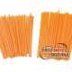 Set 80 kos - oranžne slamice špic platišča  215 mm