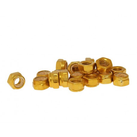 Varovalne matice aluminjaste zlate M5 -20kom