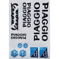 Set nalepk Piaggio/ Vespa - 35x25 - BLACK( BIG )