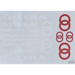 Set nalepk Gilera  - 35x25 cm- WhiteK BIG )