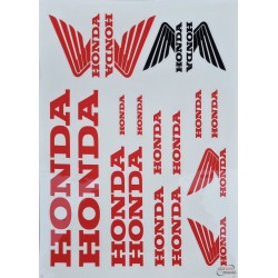 Set nalepk Honda - 35x25 cm Black (BIG )