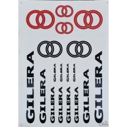 Sticker set Gilera - 35x25 cm Black (BIG )