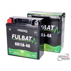 Akumulator Fulbat 6N11A-4A 6V 11Ah GEL- Simson S50, S51, SR50, SR80, MZ TS/ ES/ ETS
