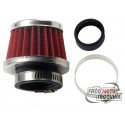 Sporting air filter  KN 28-35mm -Red-Chrome
