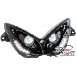 Front light cover Nitro /Aerox Black with white leds