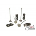 Valve set Malossi Racing with springs for Piaggio 4-valve LC engines 125 - 300cc original cylinder head