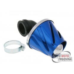 Air filter Helix power 28-35mm carburetor connection (adapter) Blue