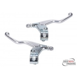 Set brake levers CHROM - Silver - 2 pcs