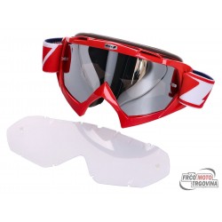 MX očala S-Line France - Rdeča