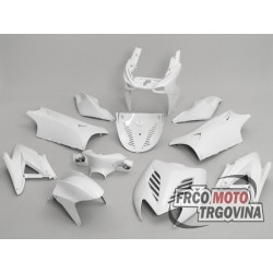 Body kit white 11-piece for Yamaha Aerox, MBK Nitro 50cc, 100cc 2T