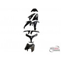 fairing parts kit 9-piece black for Yamaha T-Max 500i 08-11 E3 [SJ061/ SJ064/ 4B5]