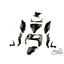 karoserijski komplet 11-delni črni sijaj za Yamaha X-Max 125-250cc, MBK Skycruiser 125-250cc -2009