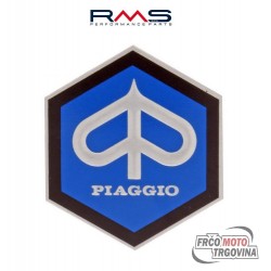 Emblem Piaggio  aluminium 31x36 mm  Vespa PX T5 ....