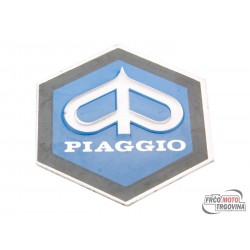 Emblem Piaggio 31x36mm alu do glue za cascade za Vespa PK50, PK80 82-88