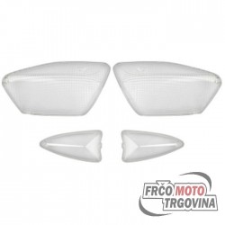 Indicator lens set TNT Transparent for Yamaha Aerox , Nitro 2012 do2018