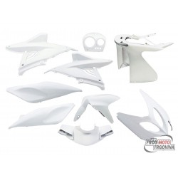 Fairing kit EDGE 9 pieces white for Yamaha Aerox, MBK Nitro