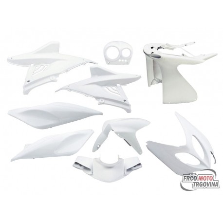 Body kit white - TNT - Yamaha Aerox , Nitro , MBK